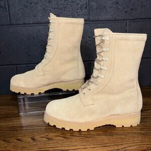 Belleville Military Issue Desert Combat Boots Steel Toe Vibram 10.5 Wide